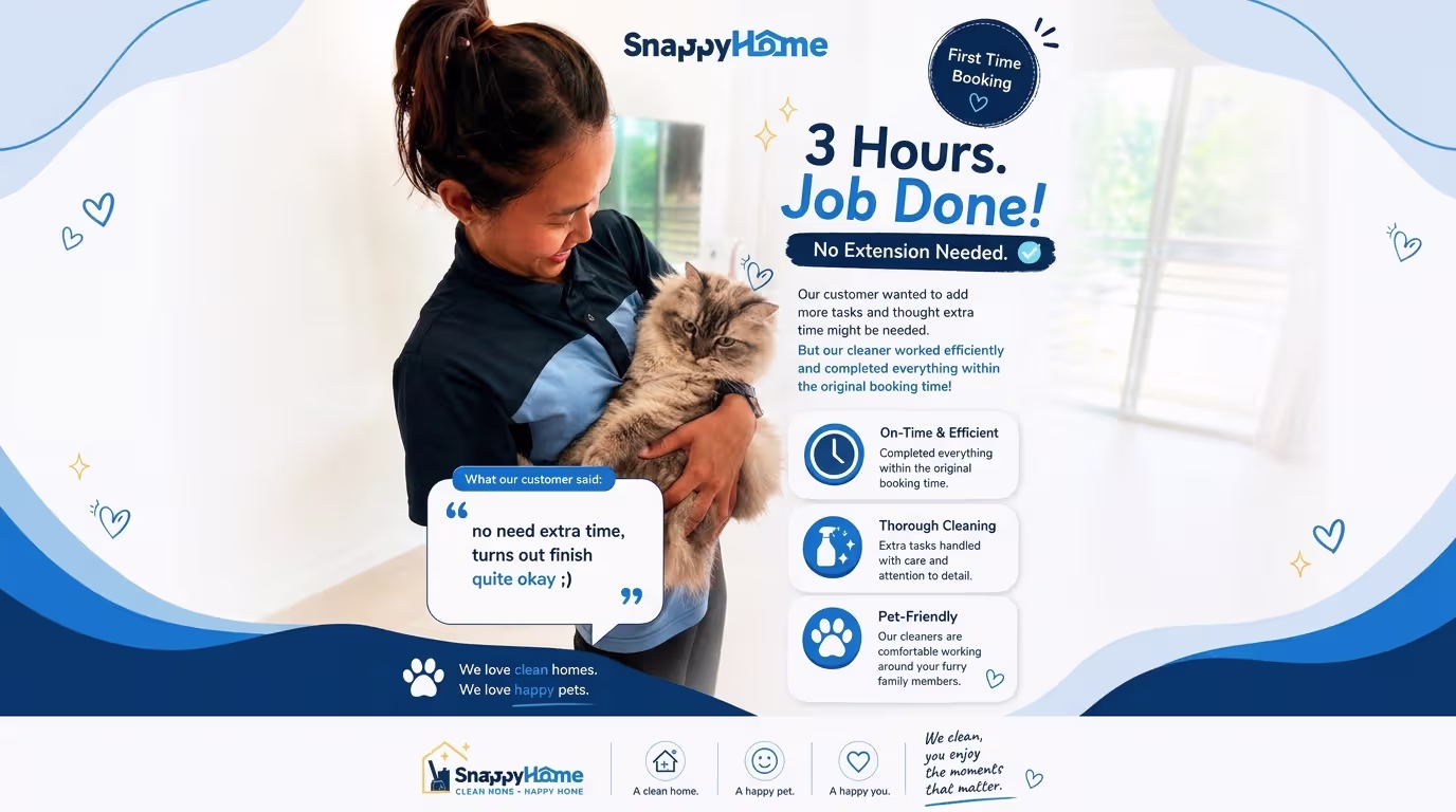 Pet-Friendly Home Cleaning Singapore | SnappyHome
